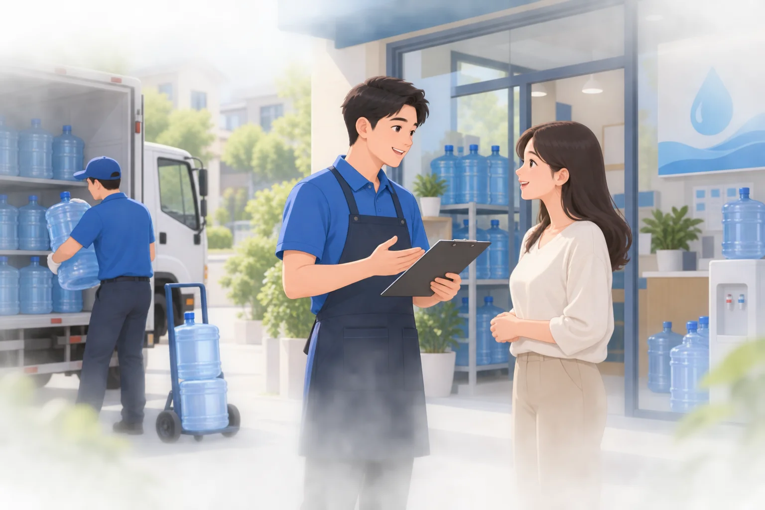 水票快用完怎么提醒：按余量与客户偏好安排回访，避免过度打扰，AI 生成场景示意